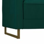 Novogratz Skylar Grey Velvet Pocket Sprung Futon Sofa bed-22018