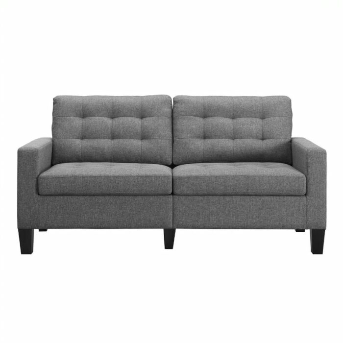 Dorel Bowie 2 Seater Sofa in Grey Linen -0