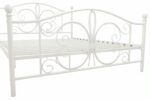 DOREL Bombay King Size White Metal Bed Frame-22027