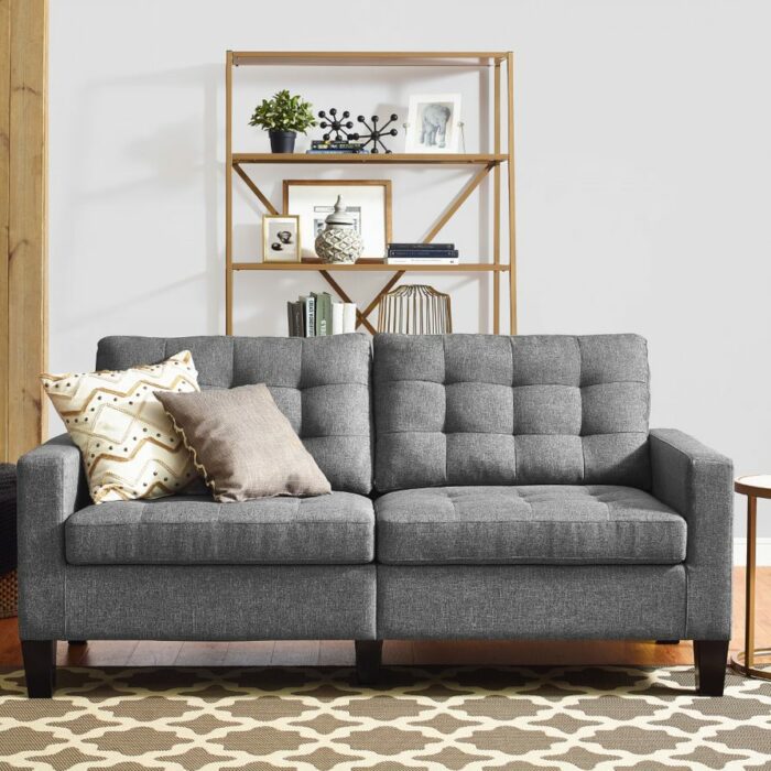 Dorel Bowie 2 Seater Sofa in Grey Linen -21987