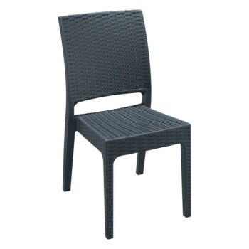 Zap Florida Side Chair in Dark Grey PU Weave-0