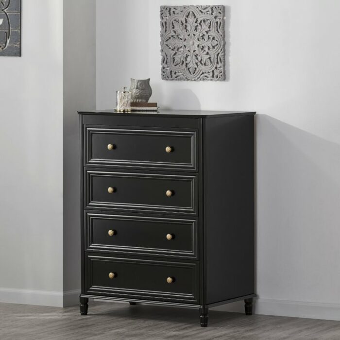 Dorel Piper 4 Drawer Dresser Chest - Cream or Black-22175