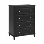 Dorel Piper 4 Drawer Dresser Chest - Cream or Black-0
