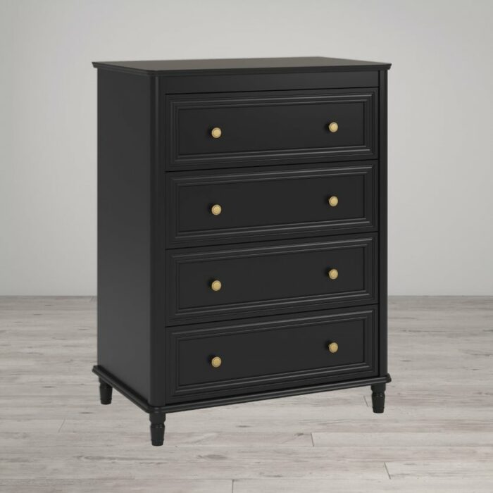 Dorel Piper 4 Drawer Dresser Chest - Cream or Black-22178