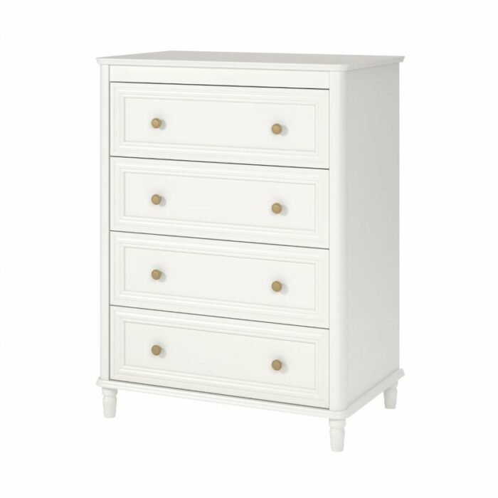 Dorel Piper 4 Drawer Dresser Chest - Cream or Black-22176