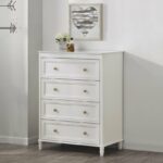Dorel Piper 4 Drawer Dresser Chest - Cream or Black-22180