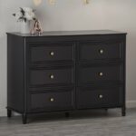 Dorel Piper 6 Drawer Dresser Chest - Cream or Black-0