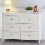 Dorel Piper 6 Drawer Dresser Chest - Cream or Black-22191