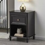 Dorel Piper 1 Drawer Night Stand - Cream or Black-22208