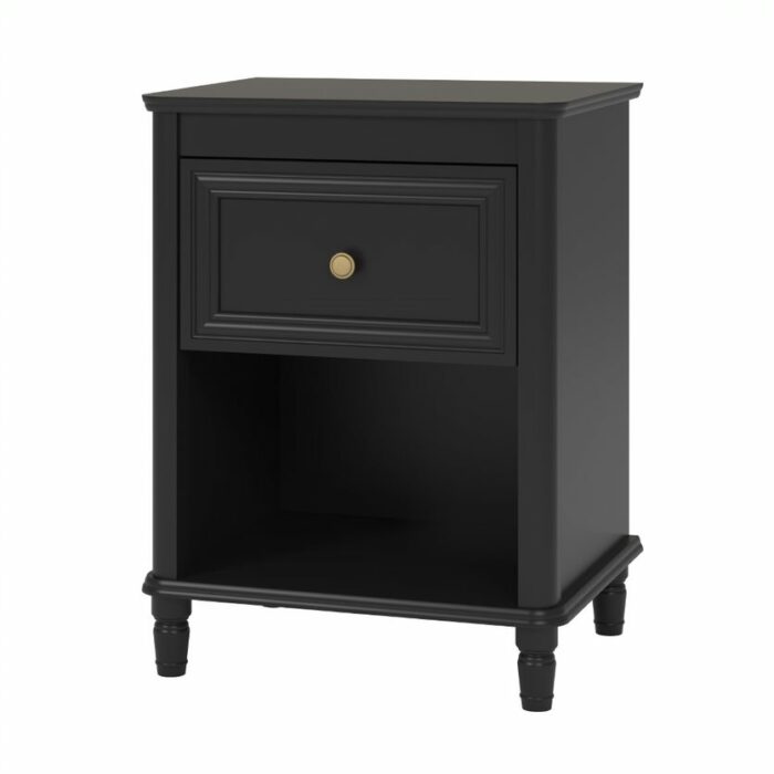 Dorel Piper 1 Drawer Night Stand - Cream or Black-22207