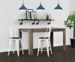 Dorel Luxor 24" Counter Stool Silver, Gunmetal, Bronze, Copper or White Pack of 2-22481