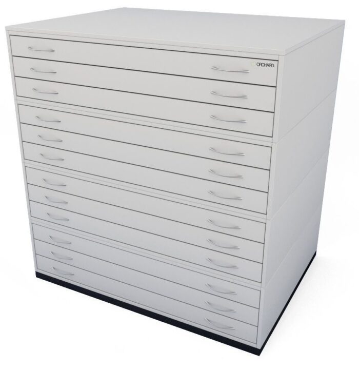 Orchard A0 12 Drawer Traditional Plan Chest - choice of 4 colours-22579