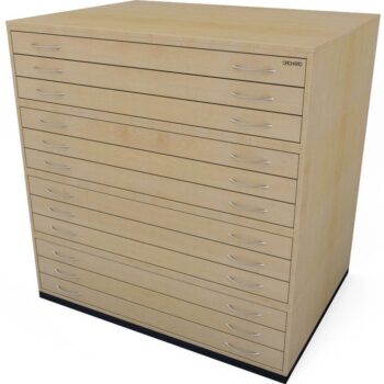 Orchard A0 12 Drawer Traditional Plan Chest - choice of 4 colours-0