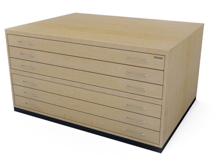 Orchard A1 6 Drawer Traditional Plan Chest - choice of 4 colours-22565