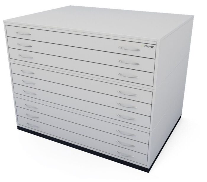 Orchard A1 9 Drawer Traditional Plan Chest - choice of 4 colours-0