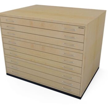 Orchard A0 9 Drawer Traditional Plan Chest - choice of 4 colours-0