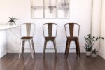 Dorel Luxor 30" Bar Stool Gunmetal, Bronze, Copper or White Pack of 2-22519