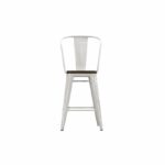 Dorel Luxor 24" Counter Stool Silver, Gunmetal, Bronze, Copper or White Pack of 2-22473