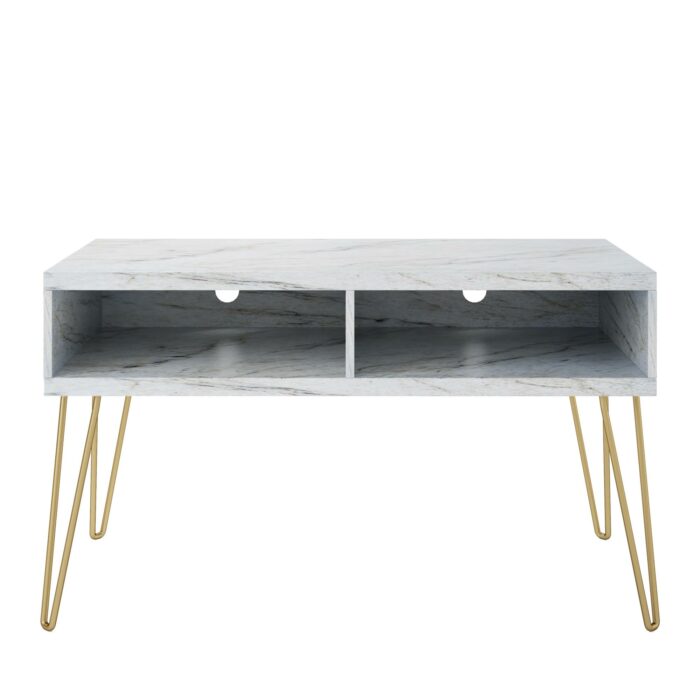 Novogratz Athena TV Stand 24” black/white marble-22717