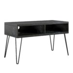 Novogratz Athena TV Stand 24” black/white marble-22718