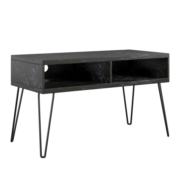 Novogratz Athena TV Stand 24” black/white marble-22718