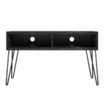 Novogratz Athena TV Stand 24” black/white marble-22719