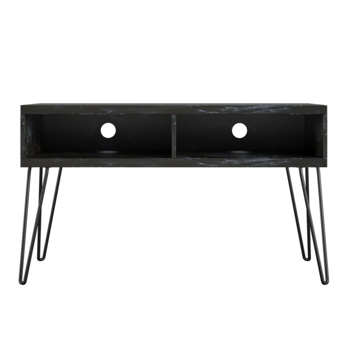 Novogratz Athena TV Stand 24” black/white marble-22719
