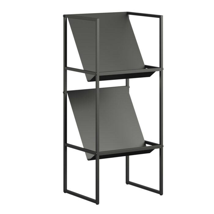Novogratz Helix Vinyl Record Storage in Black/Gold-22795