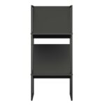 Novogratz Helix Vinyl Record Storage in Black/Gold-22792