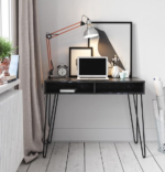 Novogratz Athena Desk Black/White Marble-22692