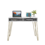 Novogratz Athena Desk Black/White Marble-22697