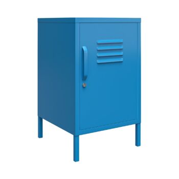 Novogratz Cache Metal Locker End Table Blue/Mint/Orange/Yellow-0