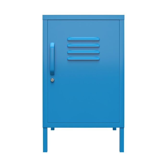 Novogratz Cache Metal Locker End Table Blue/Mint/Orange/Yellow-22746
