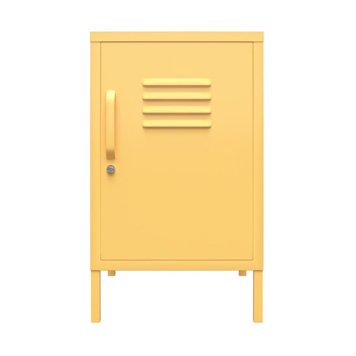 Novogratz Cache Metal Locker End Table Blue/Mint/Orange/Yellow-22743