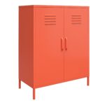 Novogratz Cache 2 Door Metal Locker Storage Cabinet Blue/Mint/Orange/Yellow-22739
