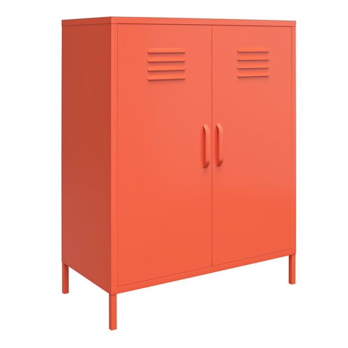 Novogratz Cache 2 Door Metal Locker Storage Cabinet Blue/Mint/Orange/Yellow-22739