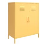 Novogratz Cache 2 Door Metal Locker Storage Cabinet Blue/Mint/Orange/Yellow-22734