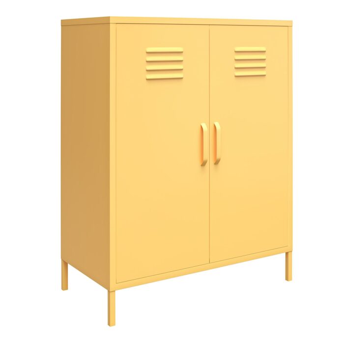 Novogratz Cache 2 Door Metal Locker Storage Cabinet Blue/Mint/Orange/Yellow-22734