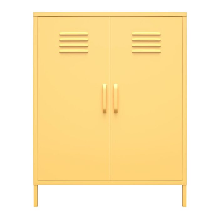 Novogratz Cache 2 Door Metal Locker Storage Cabinet Blue/Mint/Orange/Yellow-22738