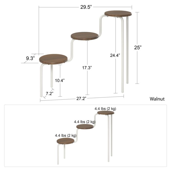 Novogratz Webster Plant Stand Walnut -22822