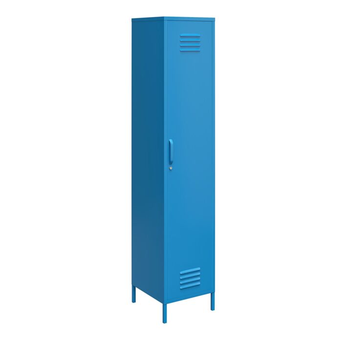 Novogratz Cache Single Metal Locker Storage Cabinet Blue/Mint/Orange/Yellow-0