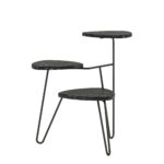 Novogratz Athena Plant Stand Black/White marble-22710