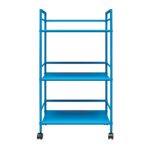 Novogratz Cache Metal Rolling Cart Blue/Mint/Orange/Yellow-22759