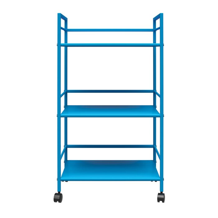 Novogratz Cache Metal Rolling Cart Blue/Mint/Orange/Yellow-22759