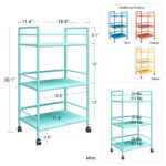 Novogratz Cache Metal Rolling Cart Blue/Mint/Orange/Yellow-22758