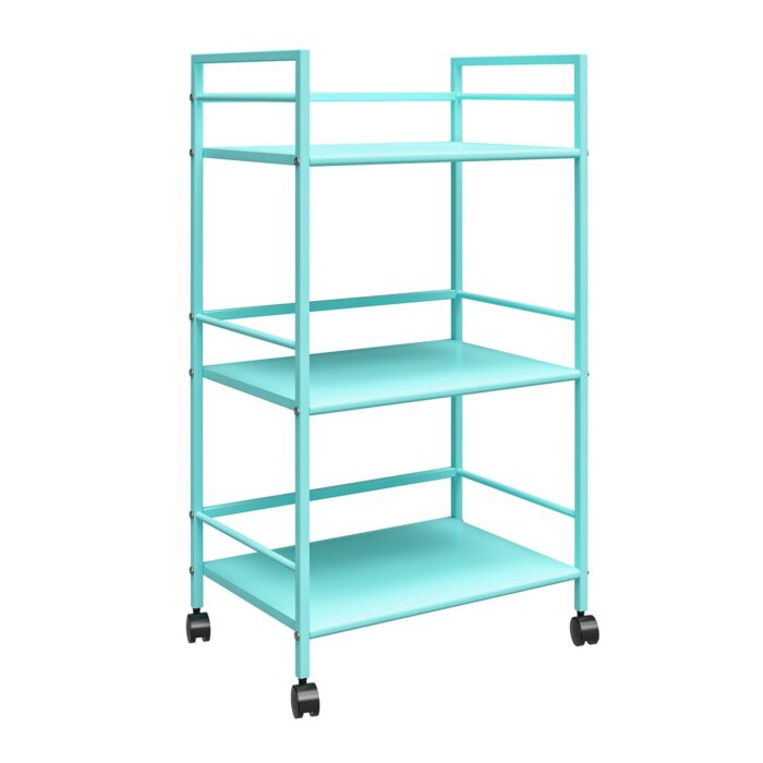 Novogratz Cache Metal Rolling Cart Blue/Mint/Orange/Yellow-22754
