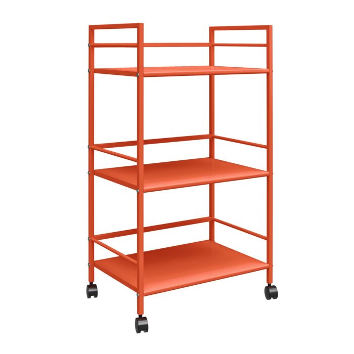Novogratz Cache Metal Rolling Cart Blue/Mint/Orange/Yellow-22757