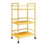 Novogratz Cache Metal Rolling Cart Blue/Mint/Orange/Yellow-22756