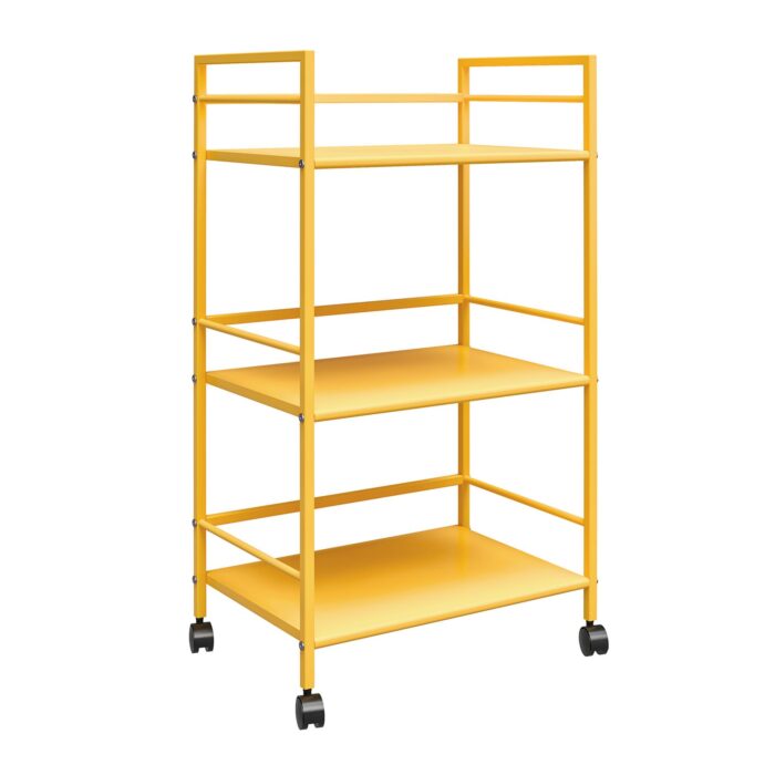 Novogratz Cache Metal Rolling Cart Blue/Mint/Orange/Yellow-22756