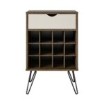 Novogratz Concord Beverage Storage Stand in Brown Oak/Natural/Walnut -22770